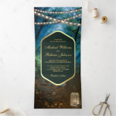 Zauberhafte Laternenpfeife Dreifach Gefaltete Einladung (Innenseite)