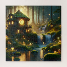 Zauberhafte Lichter und Wasserfall Träume Puzzle