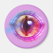 Zauberhafte Lila Fantasieaugen Magnet (Vorne)