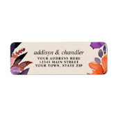 Zauberhafte Lila Hochzeit + Orangefarbenes Hallowe (Vorne)