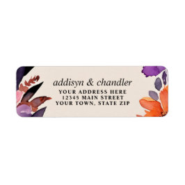 Zauberhafte Lila Hochzeit + Orangefarbenes Hallowe