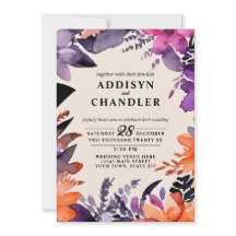 Zauberhafte Lila Hochzeit + Orangefarbenes Hallowe