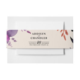 Zauberhafte Lila Hochzeit + Orangefarbenes Hallowe Einladungsbanderole