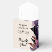 Zauberhafte Lila Hochzeit + Orangefarbenes Hallowe Geschenkschachtel (Geöffnet)