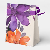 Zauberhafte Lila Hochzeit + Orangefarbenes Hallowe Geschenkschachtel (Rückseite)