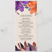 Zauberhafte Lila Hochzeit + Orangefarbenes Hallowe Programm (Rückseite)