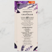 Zauberhafte Lila Hochzeit + Orangefarbenes Hallowe Programm (Vorne/Hinten)