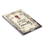 Zauberhafte Magical Storybook Rote Rose Future Mrs Notizblock (Rechte Seite)