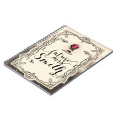 Zauberhafte Magical Storybook Rote Rose Future Mrs Notizblock (Linke Seite)