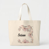 Zauberhafte Magnolia Blossom Jumbo Stoffbeutel (Vorne)