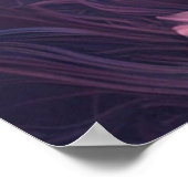 Zauberhafte Märchen Einhorn in Rosa Poster (Ecke)