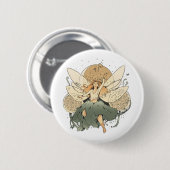Zauberhafte Märchen - Whimsical Fantasy Art Button (Vorne & Hinten)