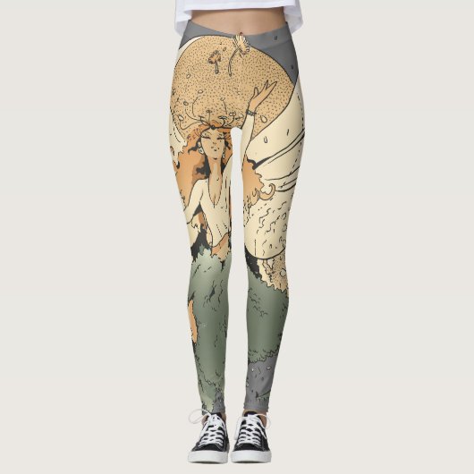 Zauberhafte Märchen - Whimsical Fantasy Art Leggings (Vorderseite)