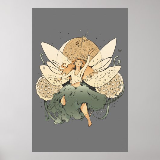 Zauberhafte Märchen - Whimsical Fantasy Art Poster (Vorne)