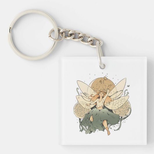 Zauberhafte Märchen - Whimsical Fantasy Art Schlüsselanhänger (Vorderseite)
