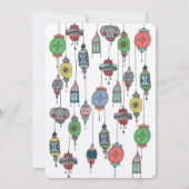 Zauberhafte marokkanische Laternen für Hochzeiten Einladung (Rückseite)