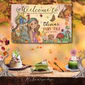 Zauberhafte Mauerwand für die Märchen-Babydusche Banner