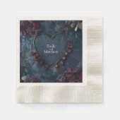 Zauberhafte Midnight Garden Wedding Serviette (Vorderseite)