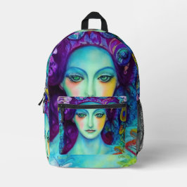 Zauberhafte Milchkönigin mit Schmetterlingen Bedruckter Rucksack