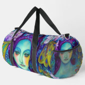 Zauberhafte Milchkönigin mit Schmetterlingen Duffle Bag (Rechte Ecke)