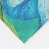 Zauberhafte Milchkönigin mit Schmetterlingen Fleecedecke (Ecke)