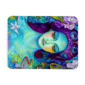 Zauberhafte Milchkönigin mit Schmetterlingen Magnet (Horizontal)