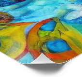 Zauberhafte Milchkönigin mit Schmetterlingen Poster (Ecke)