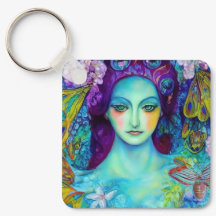 Zauberhafte Milchkönigin mit Schmetterlingen