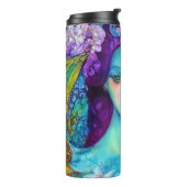 Zauberhafte Milchkönigin mit Schmetterlingen Thermosbecher (Nach links gedreht)