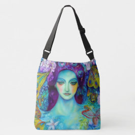 Zauberhafte Milchkönigin mit Schmetterlingen Tragetaschen Mit Langen Trägern