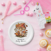 Zauberhafte Mushroom-Babydusche Pappteller (Party)