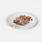 Zauberhafte Mushroom-Babydusche Pappteller (Schrägansicht)