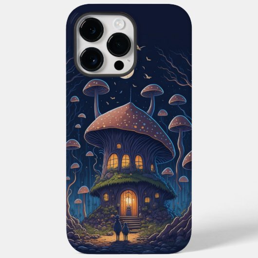Zauberhafte Mushroom House Märchen Case-Mate iPhone Hülle (Rückseite)