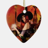 Zauberhafte Nacht Hexenkraut Keramikornament (Rechts)