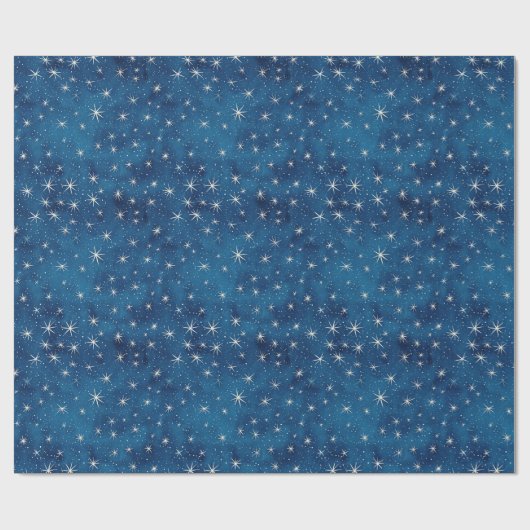 Zauberhafte Night Sky and Stars Kids Geschenkpapier (Flach)