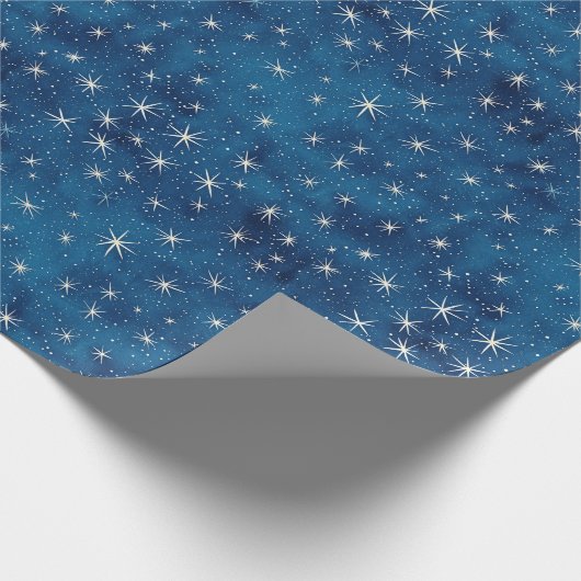 Zauberhafte Night Sky and Stars Kids Geschenkpapier (Ecke)