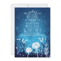 Zauberhafte Night Sky Stars & Foliage Blue Wedding