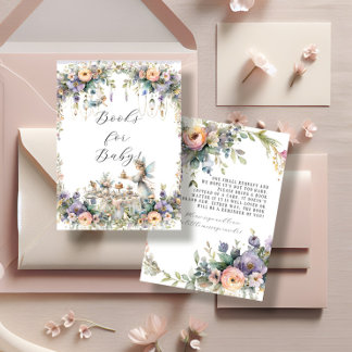 Zauberhafte Party-Blumenbücher für Kinder Begleitkarte