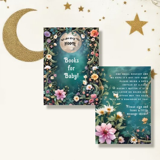 Zauberhafte Party-Blumenbücher für Kinder Begleitkarte