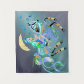 Zauberhafte Pferdereifahrt "Geschichte von Tausend Wandteppich (Vorderseite)