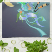 Zauberhafte Pferderückenschau Geschirrtuch (Gefaltet)