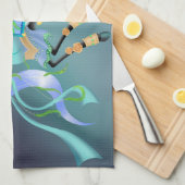 Zauberhafte Pferderückenschau Geschirrtuch (Viertel Falte)