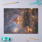 Zauberhafte Pilze Seidenpapier (Basteln)