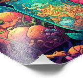 Zauberhafte Pilzkrüge - hyperbunt Fotodruck (Ecke)