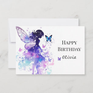 Zauberhafte Printable Fairy Tale Birthday Karte