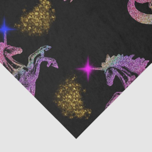 Zauberhafte Regenbogenfarben auf schwarz Seidenpapier (Detail)