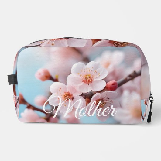 Zauberhafte rosa Blüten  Waschbeutel (Vorderseite)