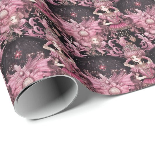 Zauberhafte Rosa Clara, Nutcracker Ballet Geschenkpapier (Rolleneckpunkt)