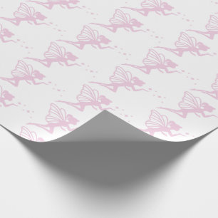Zauberhafte Rosa Märchenstaub Geschenkpapier