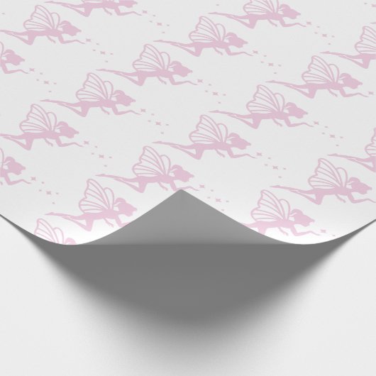 Zauberhafte Rosa Märchenstaub Geschenkpapier (Ecke)